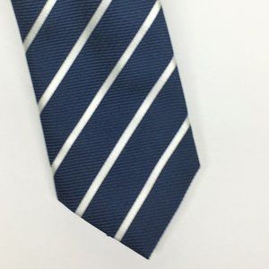 Peter Millar, navy/white stripe, silk, 3 1/4". Made in Italy, NWOT